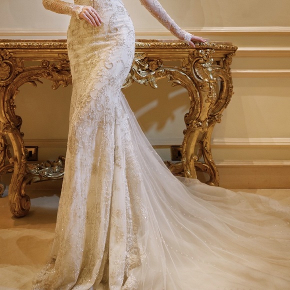 Galia Lahav Navona new with tags wedding dress comes with sleeves - Picture 9 of 9